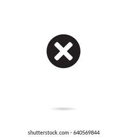 stop, error vector flat icon