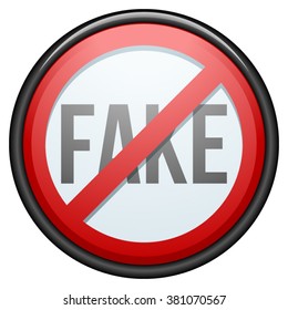 Stop Fake Stock Vector (Royalty Free) 381070555