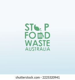 STOP FOOD WASTE logo design