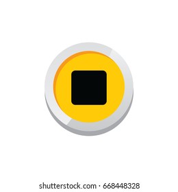 stop game asset icon sign symbol button vector art