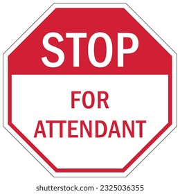 Stop gate security check point sign