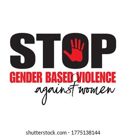 Stop Gender Based Violence Against Women Logo