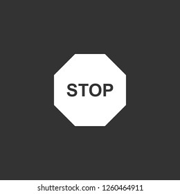 stop and give away icon vector. stop and give away sign on black background. stop and give away icon for web and app