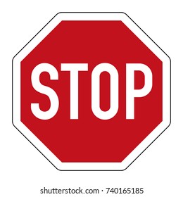 Stop and give way - regulatory sign