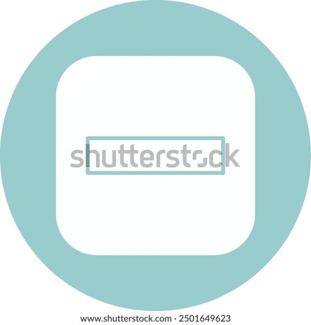 Stop Glyph Circle Vector Icon Design