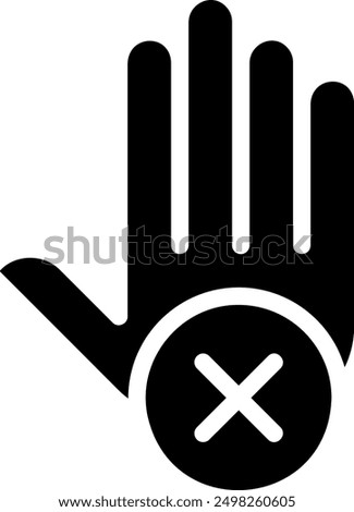 stop glyph icon illustration vector