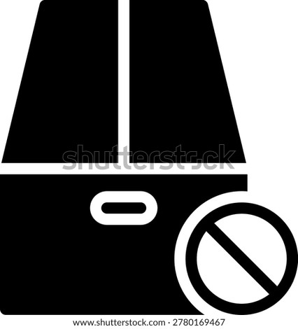 stop glyph icon illustration vector