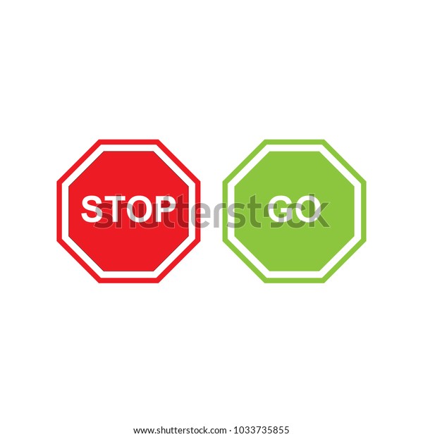 Stop Go Icon Image Vectorielle De Stock Libre De Droits