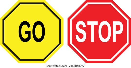 Stop and Go traffic signs