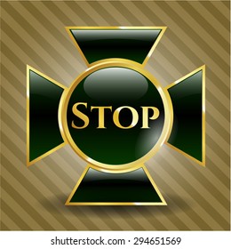 Stop gold badge