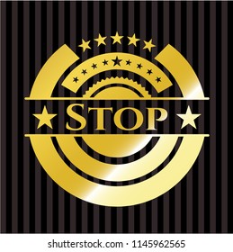 Stop golden badge