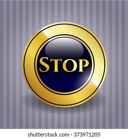 Stop golden badge