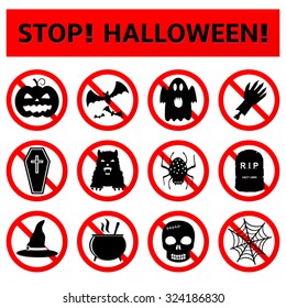 Stop Halloween Signs