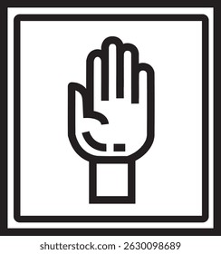 Parar ou interromper a ilustração de traçados. Clip-art editável.