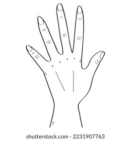 stop hand expression sign language