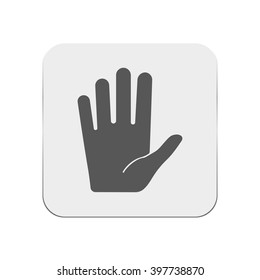 Stop hand icon.