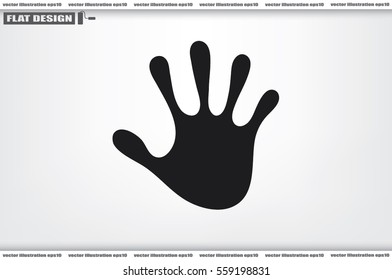 Stop hand icon.