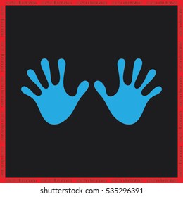 Stop hand Icon Vector
