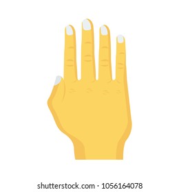 stop hand sign 