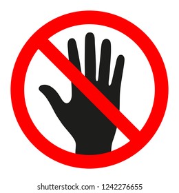 Do Not Touch Sign Stock Illustration 45102799 | Shutterstock