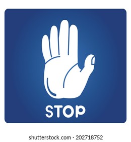 stop hand sign, no entry hand sign 