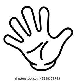 Stopphandzeichen, Vektorgrafik