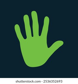 Stop hand trendy artwork handsome abstract vector illustration colorful applicable design.eps