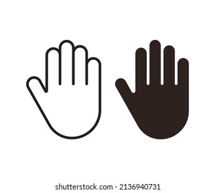 Stop Hand Vector Art, Icons, and Graphics 