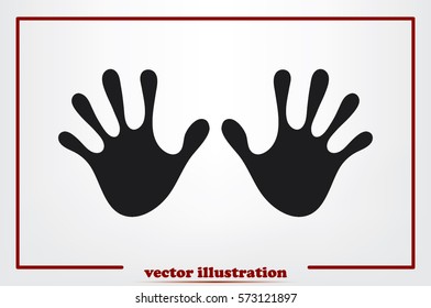 Stop hands Icon Vector.