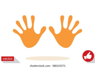 Stop hands Icon Vector