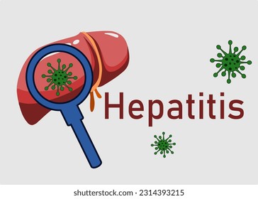 Stop hepatitis sign vector design organ health protection human poster pamphlet