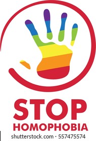 Stop homophobia, icon, symbol, vector, set, line, flat, gay