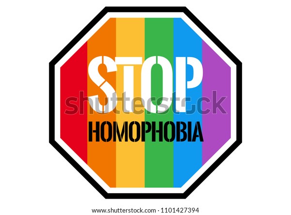 Stop Homophobia Vector Illustration International Day Stock Vector Royalty Free 1101427394