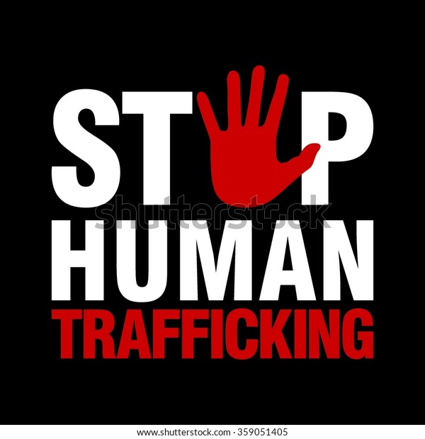 Stop Human Trafficking Logo Template Stock Vector Royalty Free 359051405