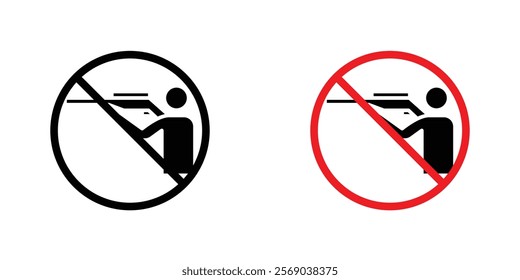 Stop hunting signs vector graphic pack