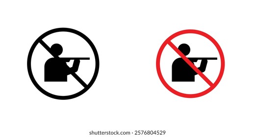 Stop hunting signs vector pack for web designs