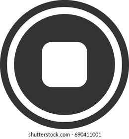 Stop icon ,circle sign design 