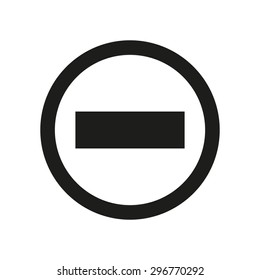 The stop icon. Danger and warning symbol. Flat Vector illustration