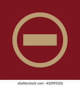 The stop icon. Danger and warning symbol. Flat Vector illustration