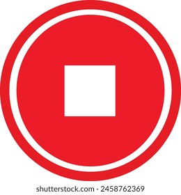 Stoppsymbol-Design eps 10