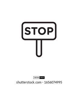 stop icon, design inspiration vector template for interface and any purpose