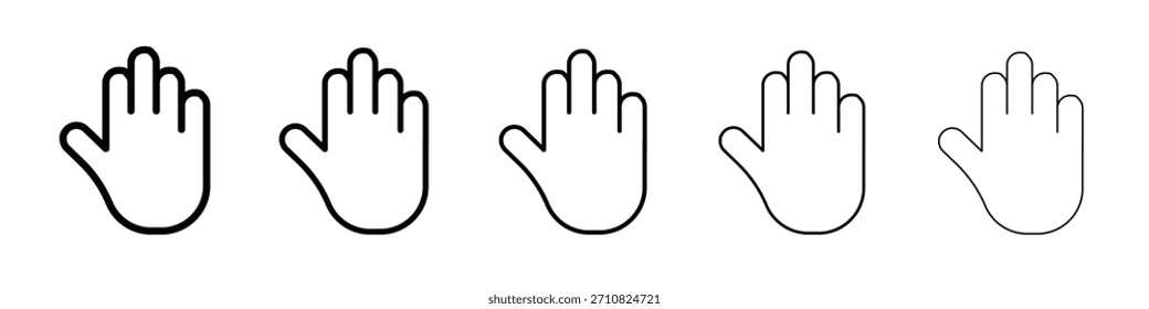 Parar design de ícone, logotipo, aplicativo, UI. Ilustração vetorial, EPS
