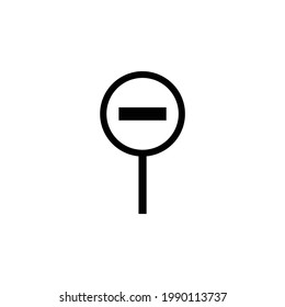 stop icon, forbidden vector prohibit illustration