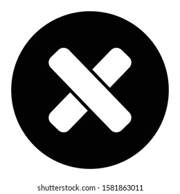 stop icon glyph vector design