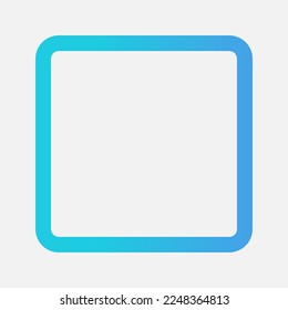 Stop icon in gradient style about multimedia, use for website mobile app presentation