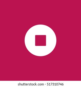 stop icon illustration, can be used for web and design, simple vector sign symbol