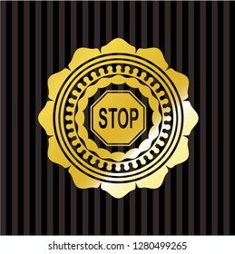 stop icon inside shiny emblem