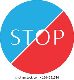 Stop icon isolated on background
 
