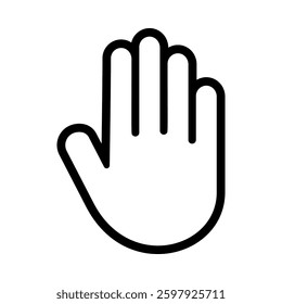 stop icon on white background