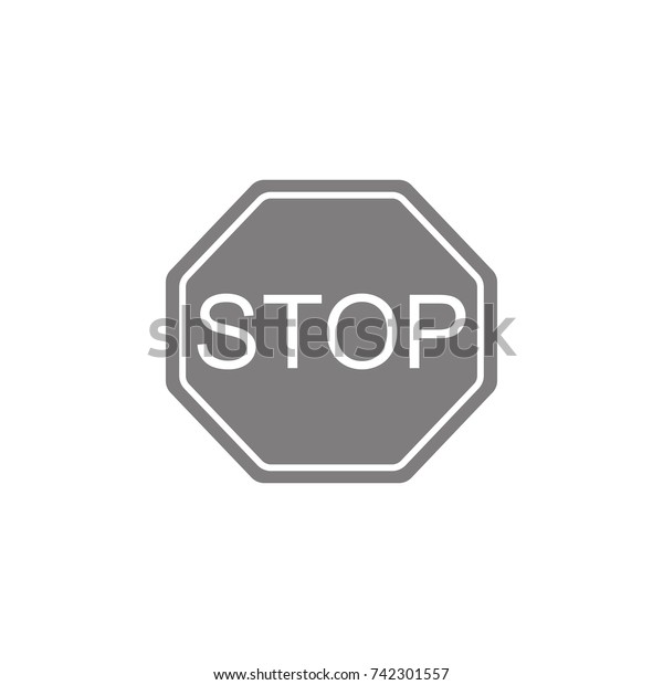 Stop Icon on white\
background